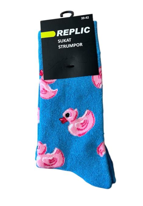 Sosete dama Interior tip prosop,Imprimeu Ratusca, Engros